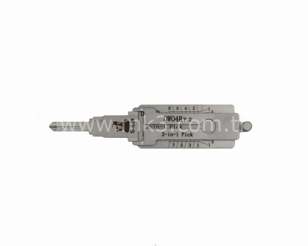 Original Lishi 2-in-1 Pick Decoder Tool DW04R-AG For GM Anti Glare Type