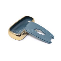 NANO Yüksek Kalite Altın Deri Kumanda Kılıfı Chevrolet 4 Buton Gri Renk CRL-B13J4