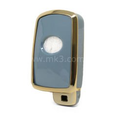 NANO Yüksek Kalite Kumanda Kılıfı Toyota Camry 2012-2017- 3+1  Buton Gri Renk TYT-D11J