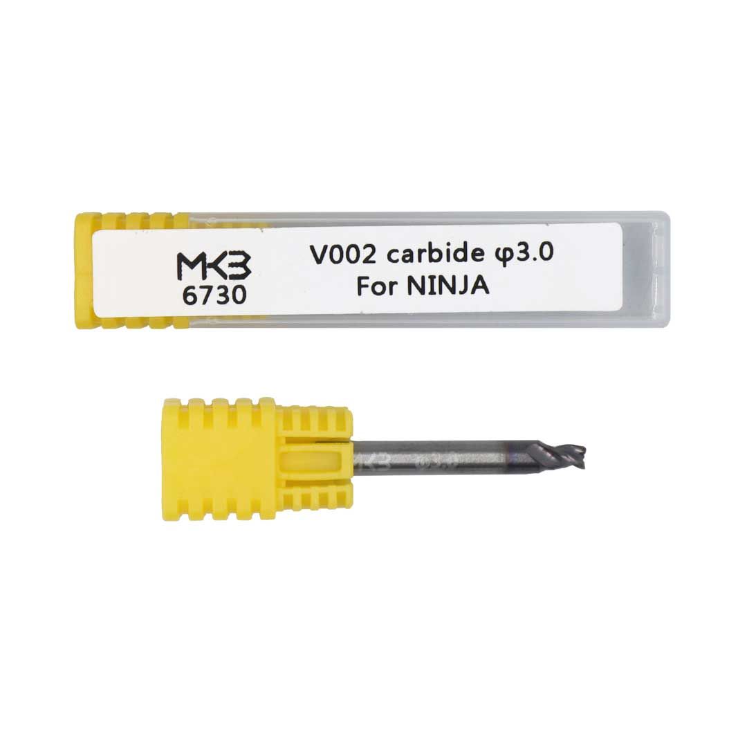 End Mill V002 karbür anahtar kesme bıçağı φ3.0xD4x33L
