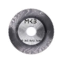 Açılı freze HJ-X23MC HSSCo-Coating anahtar kesme bıçağı φ60.3x2.5xφ12.7x45°