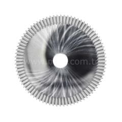 Düz Slotter karbür U01W anahtar kesme bıçağı φ60.4x5.25xφ9.525x80°