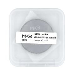 Düz Slotter karbür U01W anahtar kesme bıçağı φ60.4x5.25xφ9.525x80°
