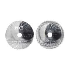 Düz Slotter karbür U01W anahtar kesme bıçağı φ60.4x5.25xφ9.525x80°