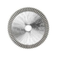 Düz Slotter karbür U01 HSSM35 anahtar kesme bıçağı φ60.4x5.25xφ9.525x80°