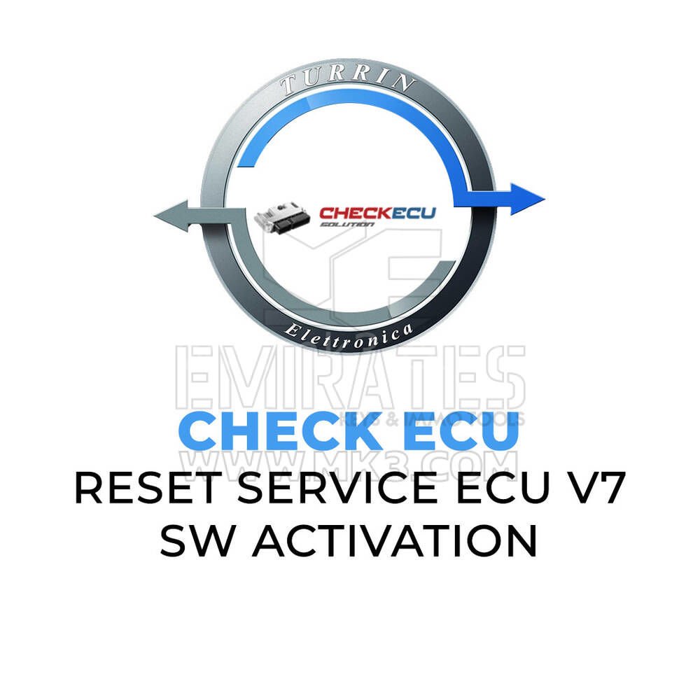 Turrin Elettronica - CHECK ECU Reset Servisi ECU Sürüm.7 Yazılım Etkinleştirme