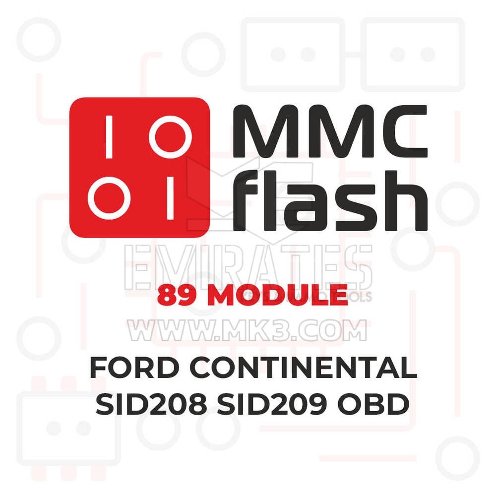 MMCFlash - 89 Modül Ford Continental SID208 SID209 OBD