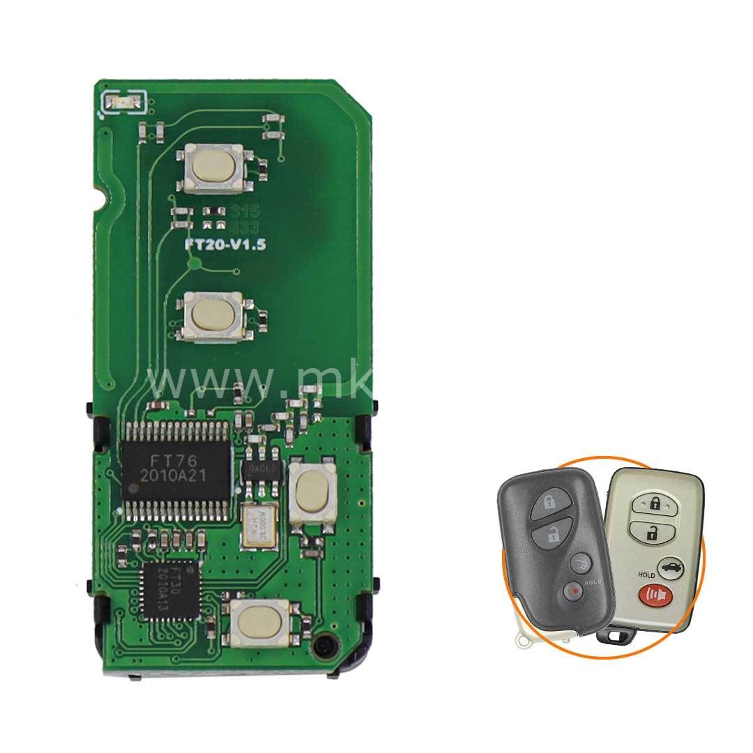 Lonsdor 5290B 314.35MHz Toyota 4D Akıllı Kumanda