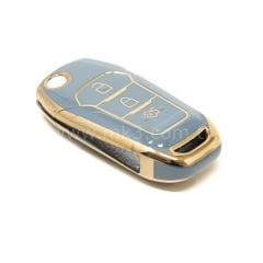 NANO Yüksek Kalite Kumanda Kılıfı Ford Fusion 3 Buton Gri Renk Ford-F11J