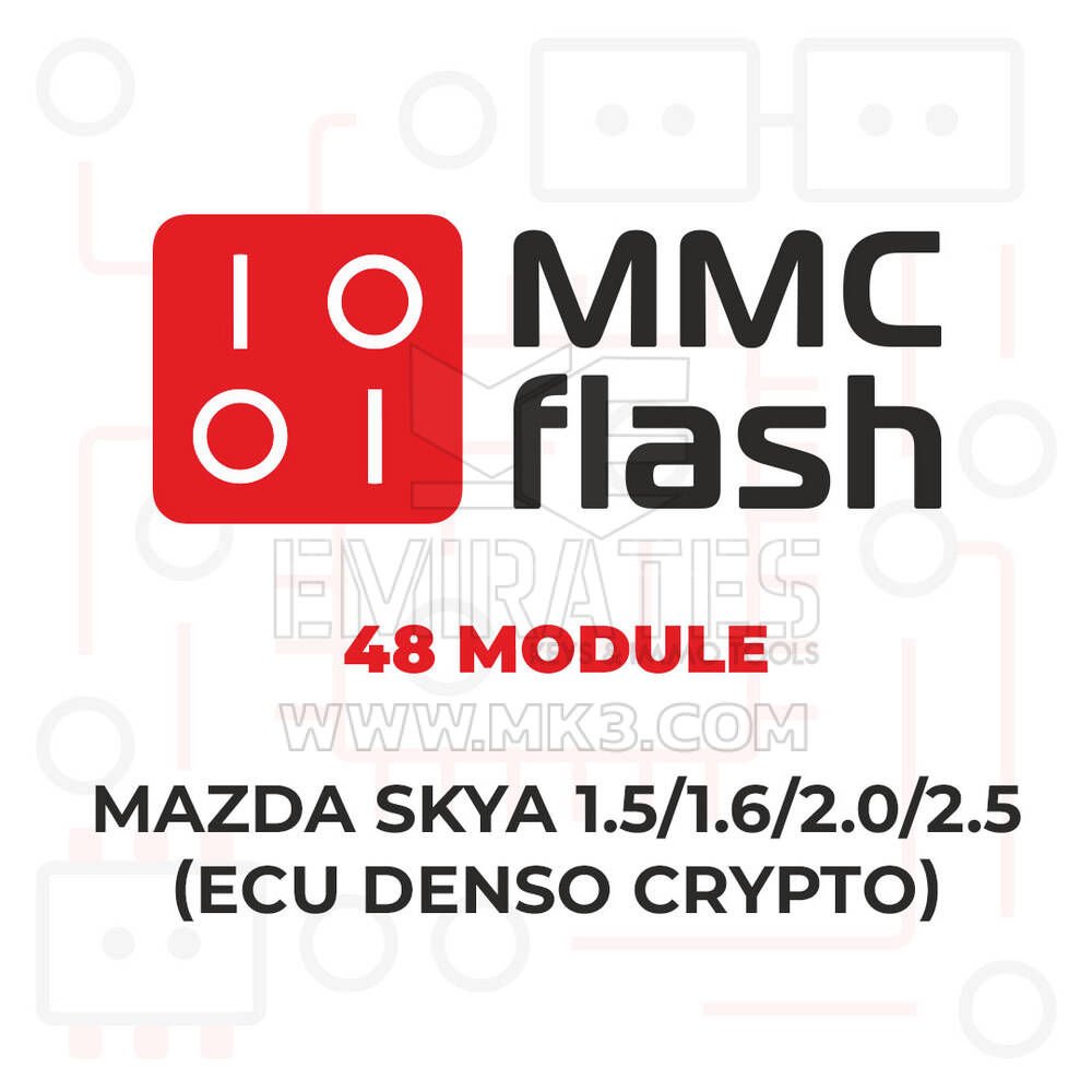 MMCFlash - 48 Modülü, Mazda SkyA 1.5/1.6/2.0/2.5 (ECU Denso Crypto)