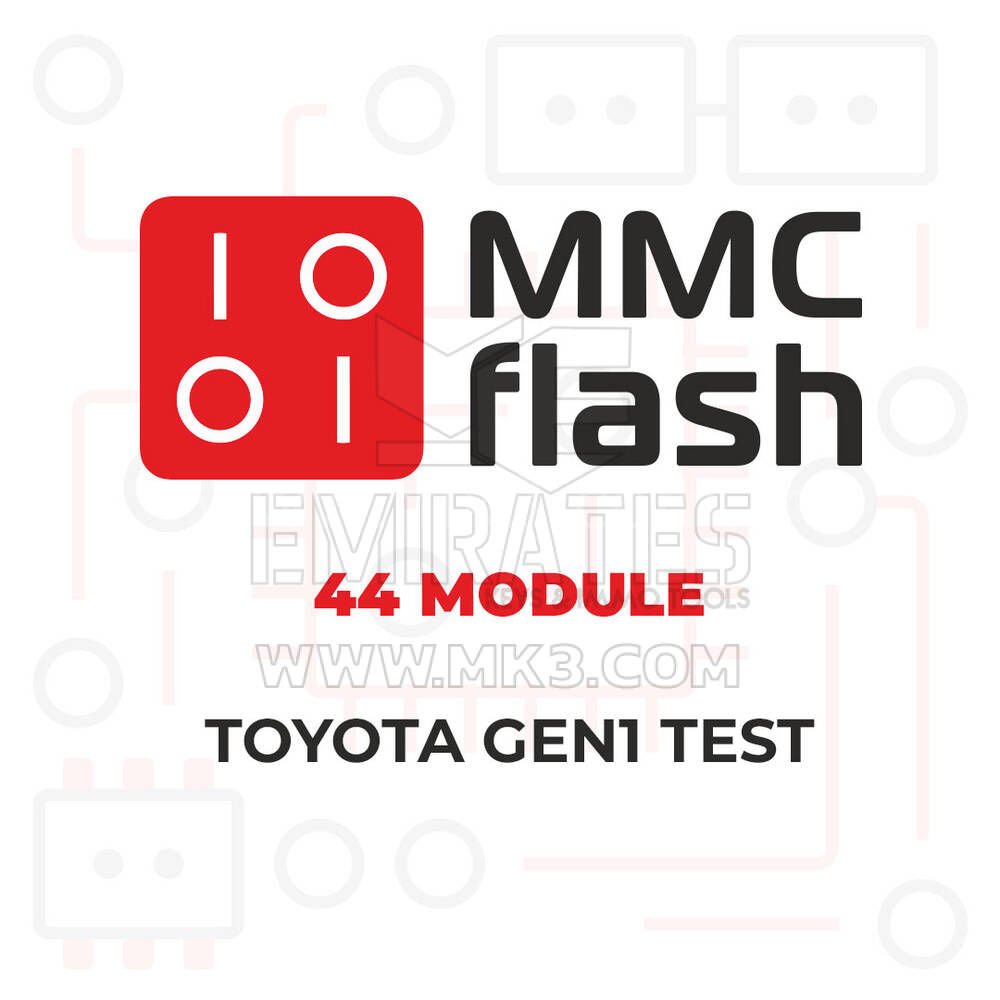MMCFlash - 44 Modülü, Toyota Gen1 Testi