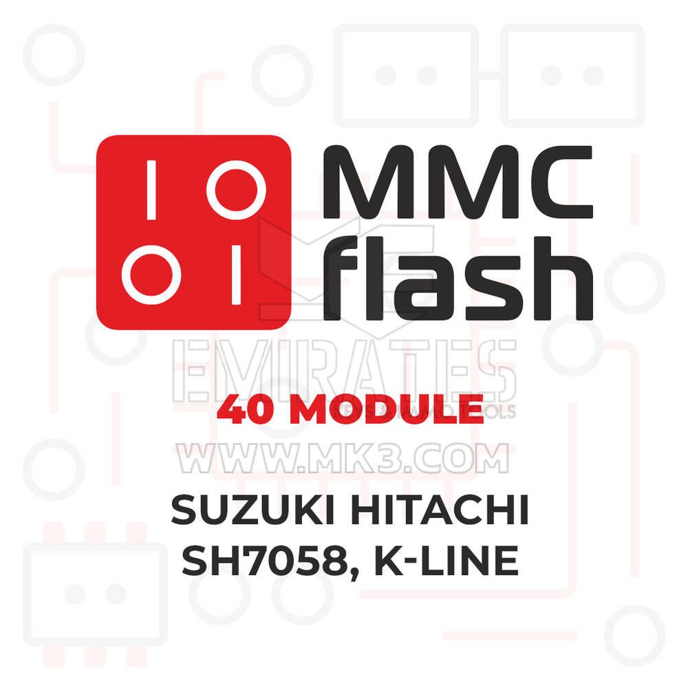 MMCFlash - 40 Modül, Suzuki Hitachi SH7058, K-line