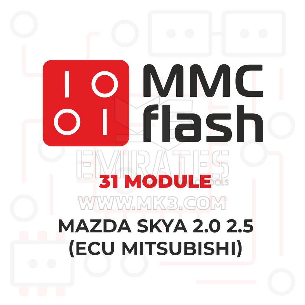 MMCFlash - 31 Modülü, Mazda SkyA 2.0 2.5 (ECU Mitsubishi)
