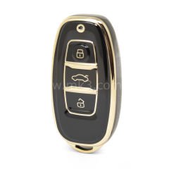 NANO Yüksek Kalite Kumanda Kılıfı HONGQI 3 Buton Siyah Renk HQ-C11J