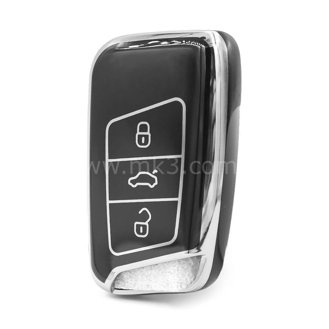 NANO Yüksek Kalite Kumanda Kılıfı Honda 3 Buton Siyah - Gümüş - VW-D11Y3