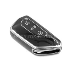 NANO Yüksek Kalite Kumanda Kılıfı VW 3 Buton Siyah - Gümüş - VW-G11Y