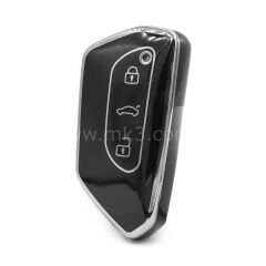 NANO Yüksek Kalite Kumanda Kılıfı Honda 3 Buton Siyah - Gümüş - VW-G11Y