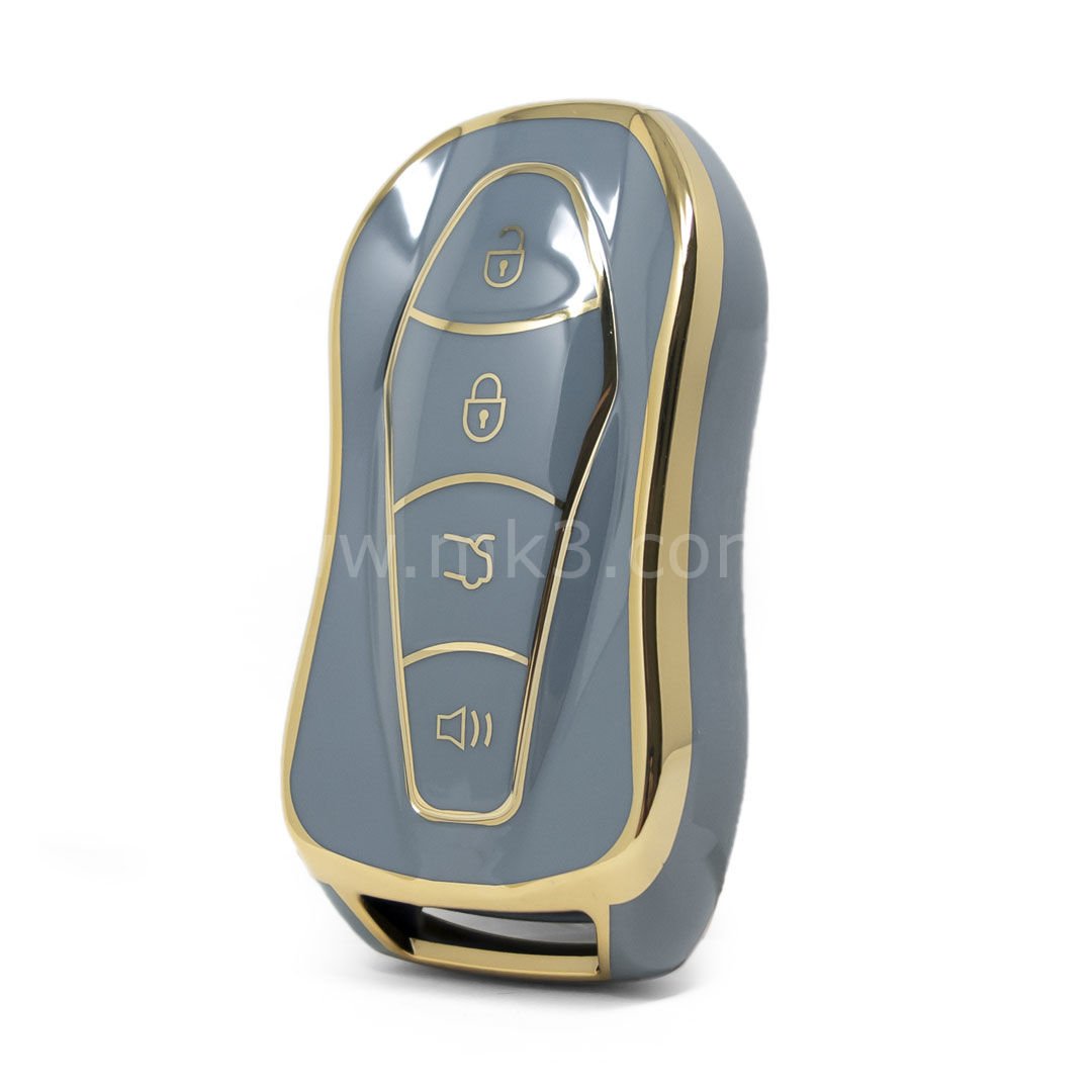 NANO Yüksek Kalite Kumanda Kılıfı Geely 4 Buton Gri Renk GL-C11J