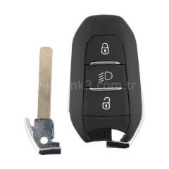 Xhorse Peugeot Citroen  3 Butonlu Smart Kumanda Kabı Far Butonlu VA2 Uçlu