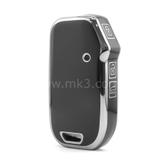 NANO Yüksek Kalite Kumanda Kılıfı KIA 3 Buton Siyah - Gümüş - KIA-C11Y3