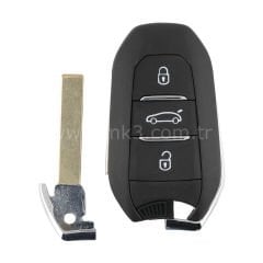 Xhorse Peugeot Citroen  3 Butonlu Smart Kumanda Kabı Bağaj Butonlu HU83 Uçlu