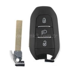 Xhorse Peugeot Citroen  3 Butonlu Smart Kumanda Kabı Far Butonlu HU83 Uçlu