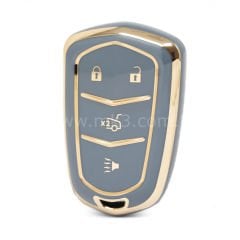 NANO Yüksek Kalite Kumanda Kılıfı Cadillac 3+1 Buton Gri Renk CDLC-A11J4