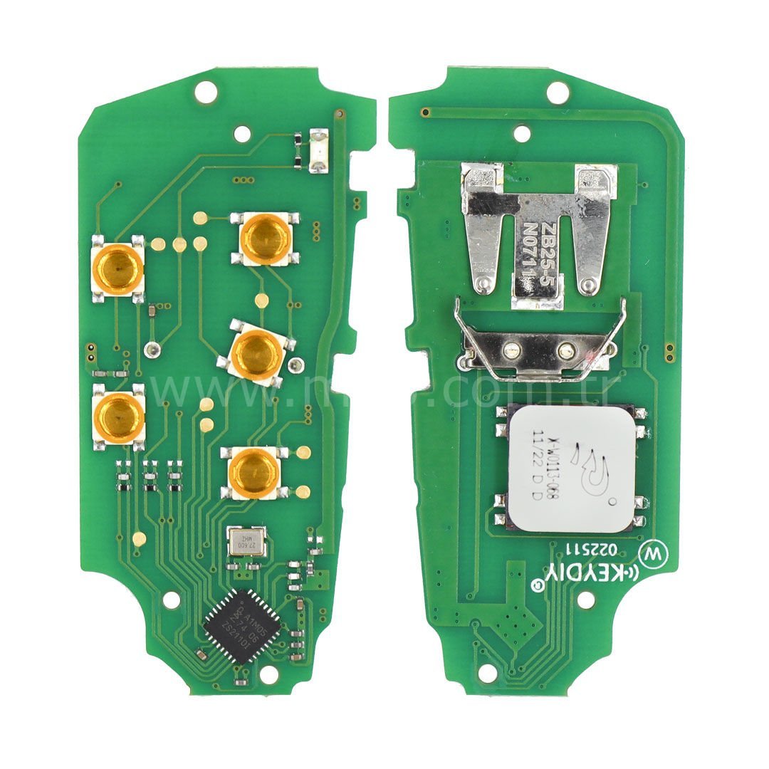 Keydiy KD Üniversal  Smart Kumanda PCB 5 Butonlu VW Tipi ZB25-5