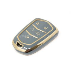 NANO Yüksek Kalite Kumanda Kılıfı Cadillac 4+1 Buton Gri Renk CDLC-A11J5