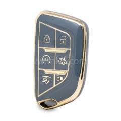 NANO Yüksek Kalite Kumanda Kılıfı Cadillac 5+1 Buton Gri Renk CDLC-B11J6