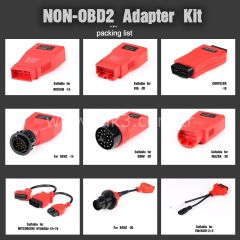 Autel MaxiSYS MSOBD2KIT OBDII Olmayan , MaxiSys Ultra, MS919 ve MS909 için Tüm Adaptörleri