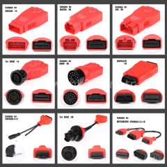 Autel MaxiSYS MSOBD2KIT OBDII Olmayan , MaxiSys Ultra, MS919 ve MS909 için Tüm Adaptörleri