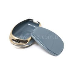 NANO Yüksek Kalite Kumanda Kılıfı Renault 3 Buton Gri Renk RN-D11J3