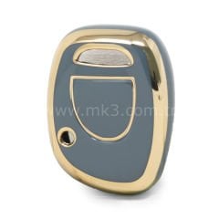 NANO Yüksek Kalite Kumanda Kılıfı Renault 1 Buton Gri Renk RN-E11J