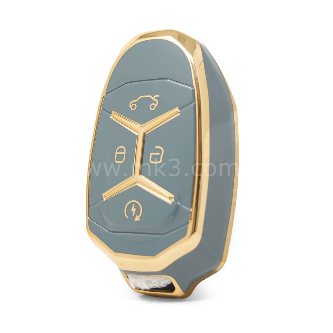 NANO Yüksek Kalite Kumanda Kılıfı LYNK&CO 3+1 Buton Gri Renk LC-A11J