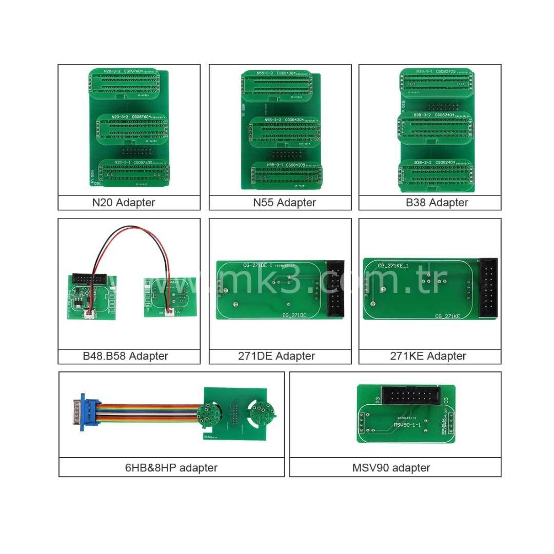 CGDI FC200 Cihazın Yeni Adaptör Seti 6HP & 8HP / MSV90 / N55 / N20 / B48/ B58/ B38 İçerir