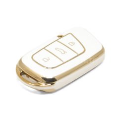 NANO Yüksek Kalite Kumanda Kılıfı Chery 3 Buton Beyaz Renk CR-B11J