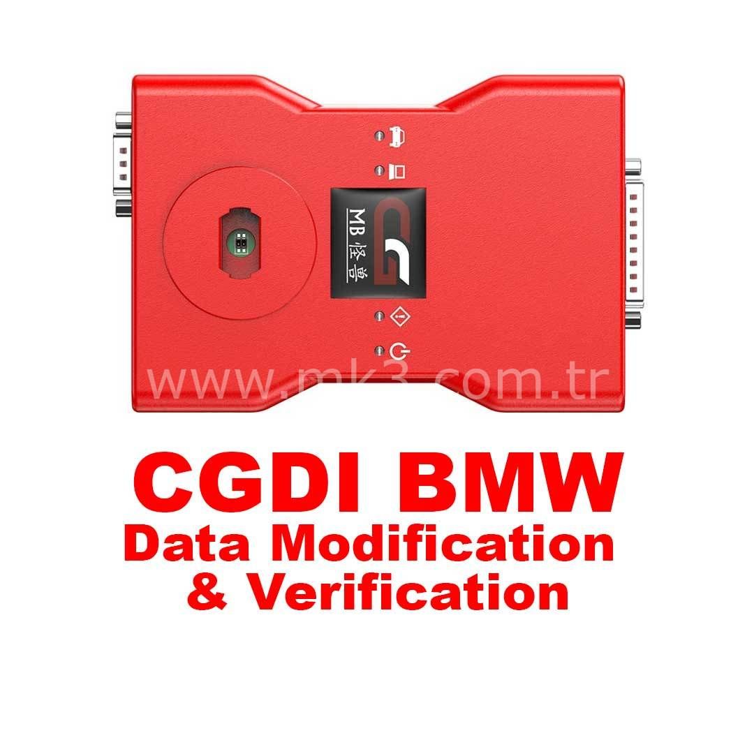 CGDI BMW Veri Değiştirme Ve Doğrulama