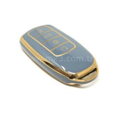 NANO Yüksek Kalite Kumanda Kılıfı Chery 4 Buton Gri  Renk CR-C11J