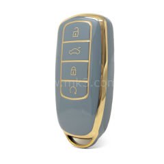 NANO Yüksek Kalite Kumanda Kılıfı Chery 4 Buton Gri  Renk CR-C11J