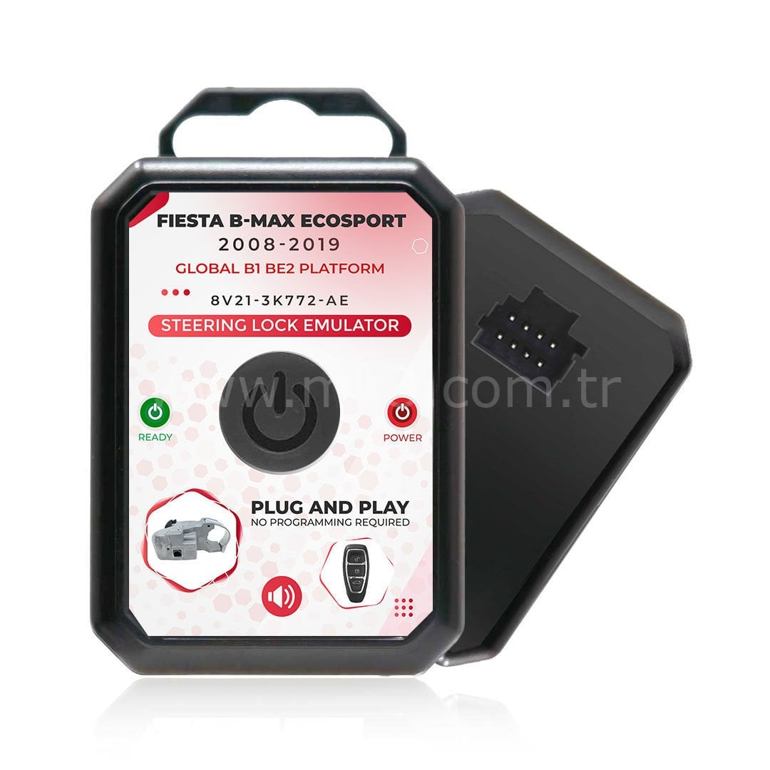 Ford Fiesta B-MAX EcoSport 2008-2019 Global B1 BE2 Platform Sesli Direksiyon Kilidi Emulatörü Tak kullan