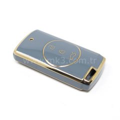 NANO Yüksek Kalite Kumanda Kılıfı Chery 3 Buton Gri Renk CR-E11J