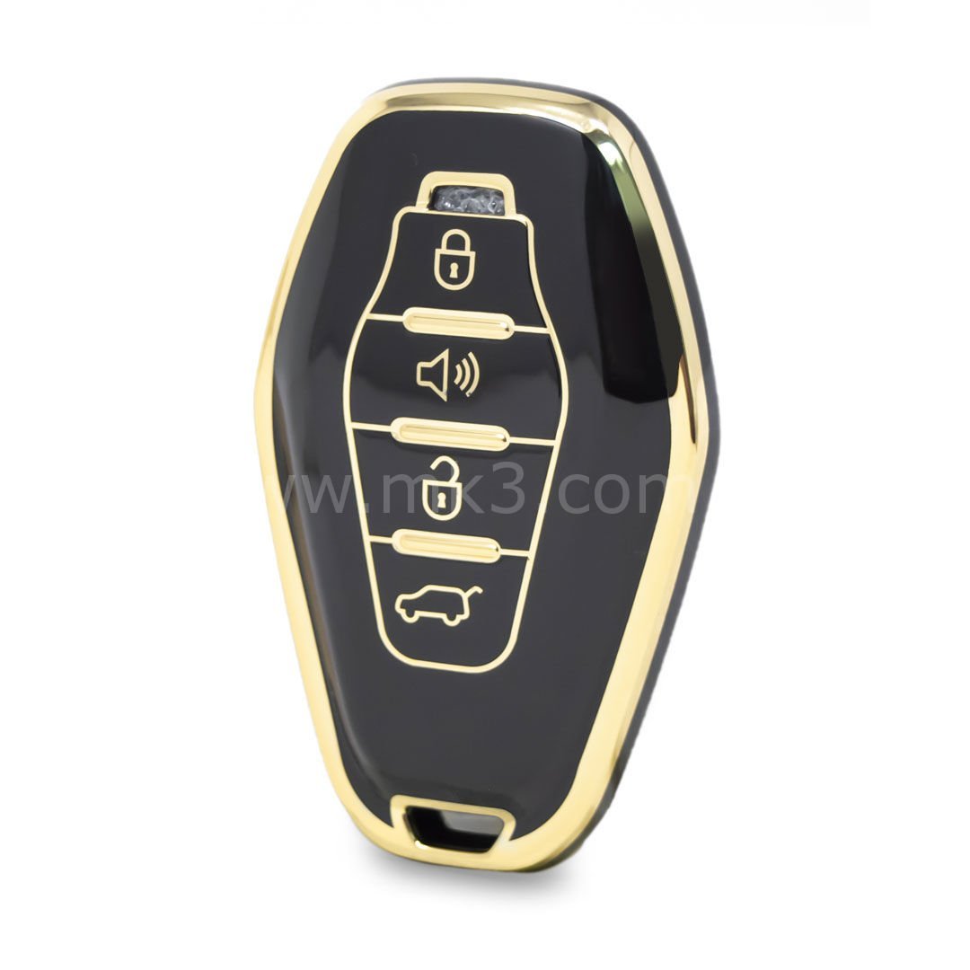 NANO Yüksek Kalite Kumanda Kılıfı Chery 4 Buton Siyah Renk CR-F11J