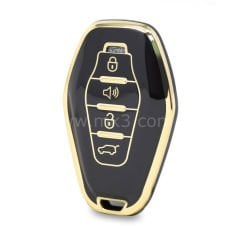 NANO Yüksek Kalite Kumanda Kılıfı Chery 4 Buton Siyah Renk CR-F11J