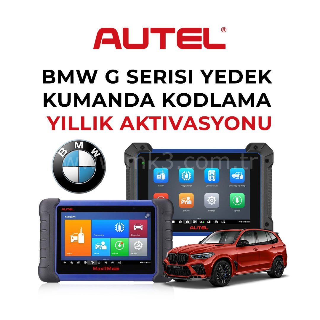Autel BMW G-Serisi BDC02 & BDC03 Anahtar Kodlama Ömür Boyu Aktivasyonu