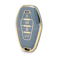 NANO Yüksek Kalite Kumanda Kılıfı Chery 4 Buton Gri Renk CR-F11J