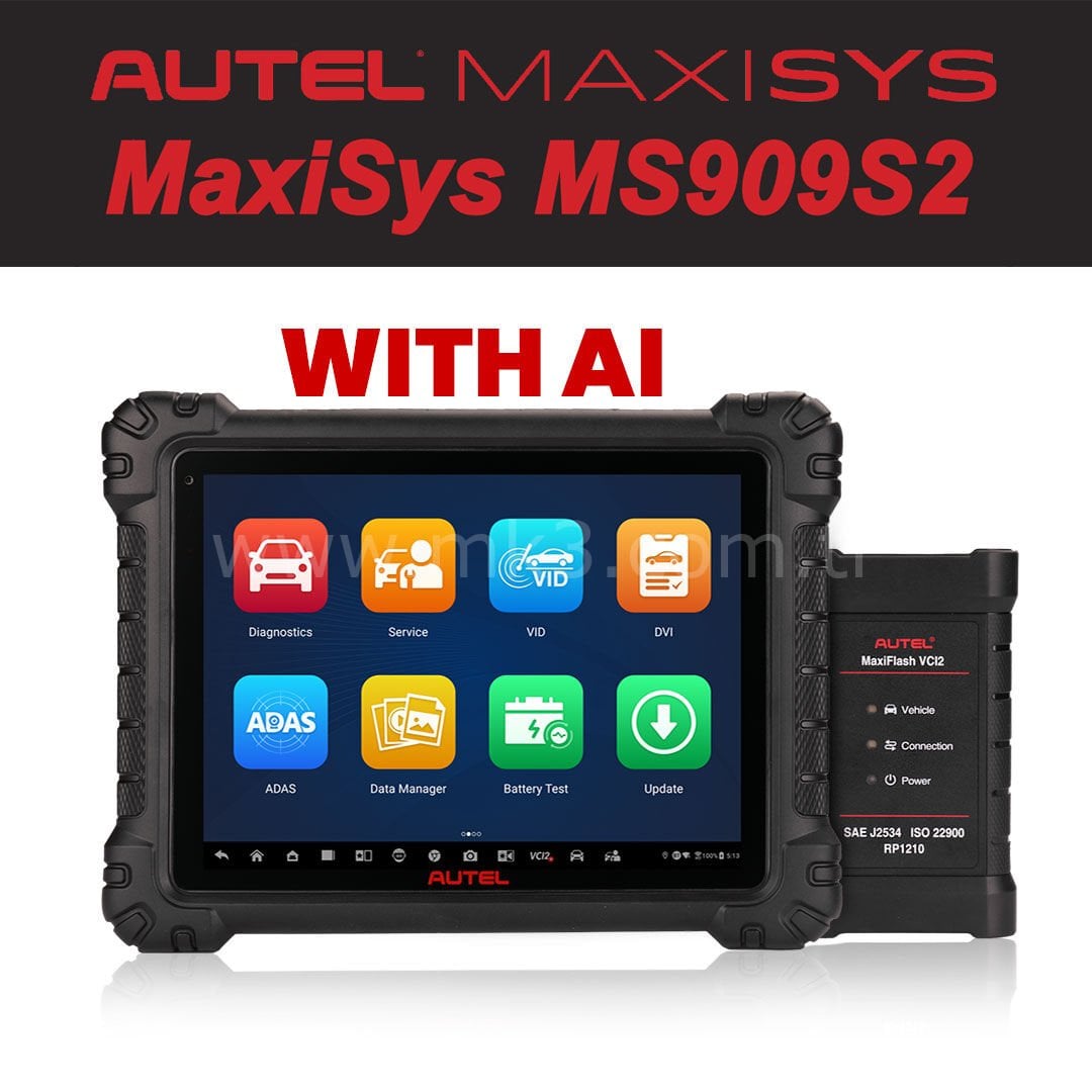 Autel MaxiSys MS909S2  Yapay Zeka Destekli Gelişmiş Teşhis Cihazı