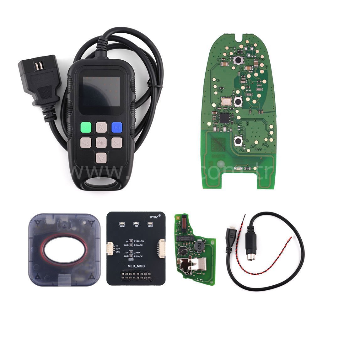 KYDZ MQB Programlayıcı, Audi A8 modeline uygun 3 Buton PCB ve MQB Golf 7 434MHz PCB ile birlikte