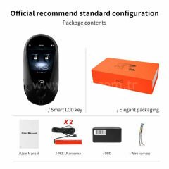 LCD Üniversal Ekranlı Kumanda Keyless Giriş ve İOS sistemi MercedesTipi Siyah Renk