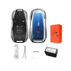 LCD Üniversal Ekranlı Kumanda Keyless Giriş ve İOS sistemi Porsche Tipi Gümüş Renk